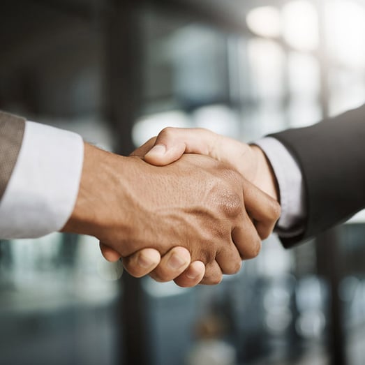 handshake between good partners